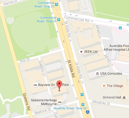 St Kilda Road Office Location Map